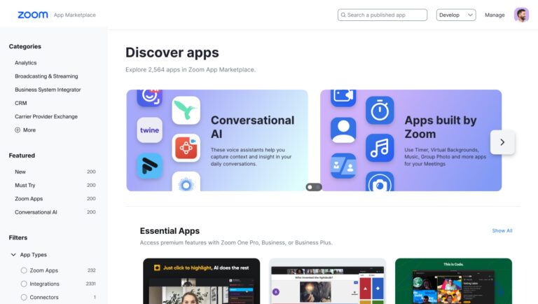 Zoom App Marketplace