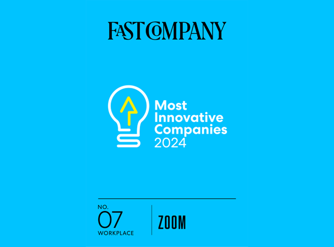 Zoom Named to Fast Company's Annual List of the World's Most Innovative  Companies of 2024